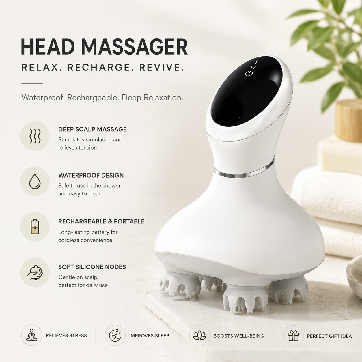 Head Massager By Fillevy