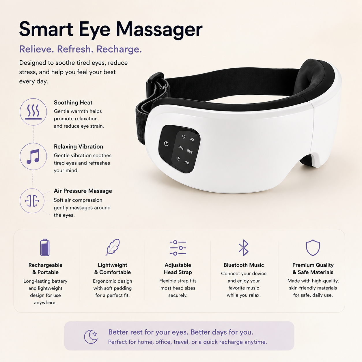 Steam Eye Massager By Fillevy